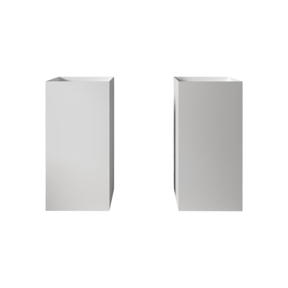 Venice 450mm Freestanding Stone Resin Basin – Matt White Hand-Finished Bathroom Sink by Nôsa – Modern Minimalist Design with Lifetime Guarantee