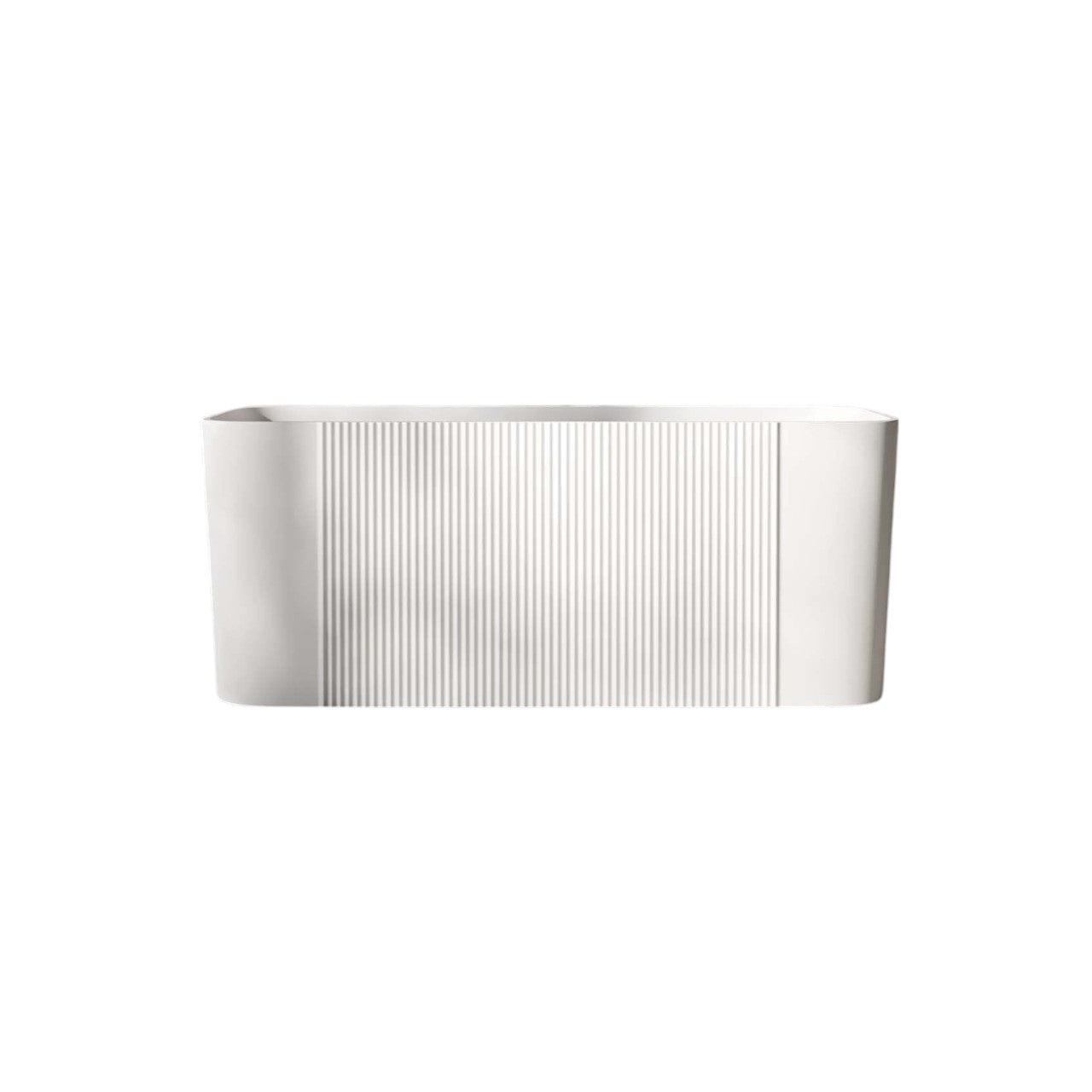 Porretta 1500mm Acrylic Back to Wall Bath – Modern Freestanding Style Bath Tub in Gloss White Finish (150 x 75 cm)