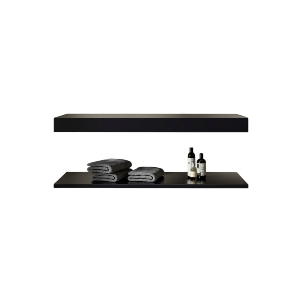 Stone Resin Wall Hung Countertop Basin Shelf 1200mm (Matt White Finish) – Seamless Hand-Finished Bathroom Shelf with Fixing Kit
