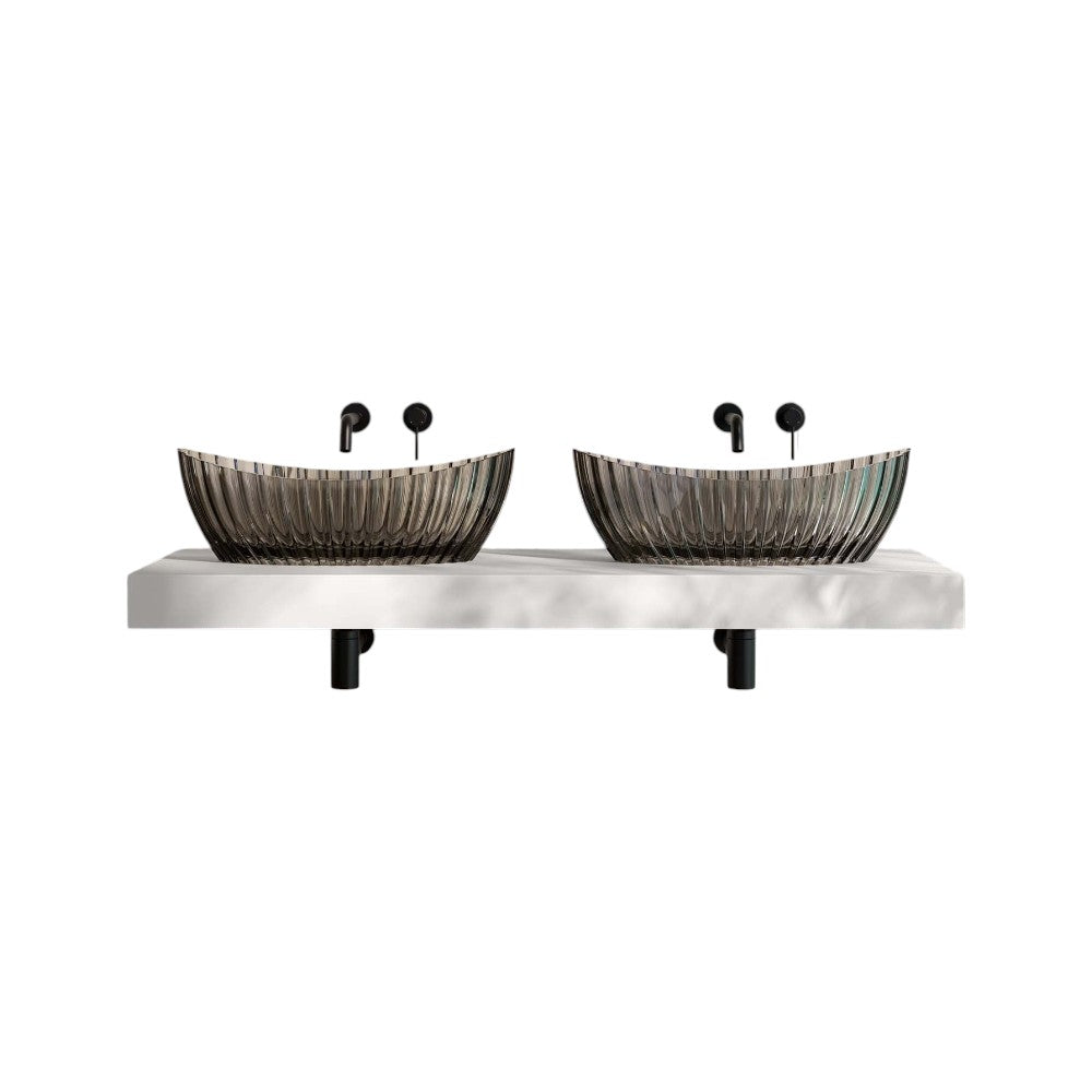 Saturnia 600mm Polished Resin Basin – Premium Countertop Bathroom Basin