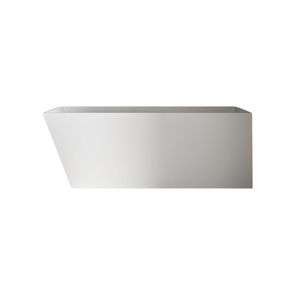 Sorrento Freestanding Stone Resin Bath 1600mm – Modern Matt or Polished Finish Deep Soaking Tub with Overflow & Chrome Waste