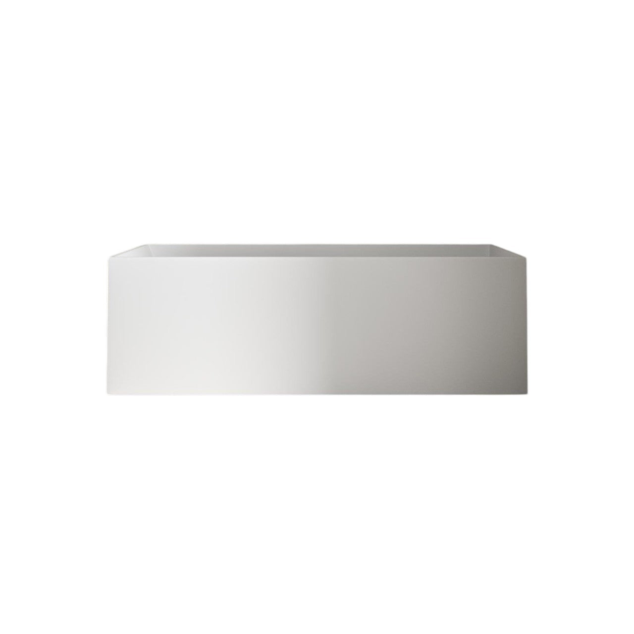 Kube 1700mm Freestanding Stone Resin Bath – Matt or Polished Finish, Modern Luxury Stone Bath Tub with Chrome Waste & Built-in Overflow