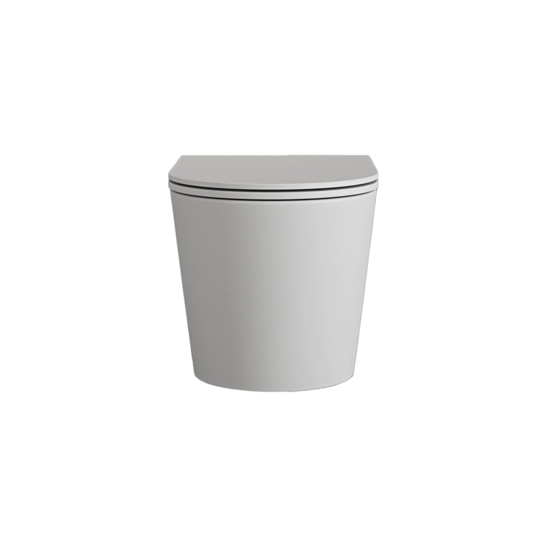 Faro Matt White Wall Hung Rimless Toilet with Concealed Frame Cistern & Matt White Flush Plate – Soft Close Quick Release Seat, Silent Dual Flush Ceramic WC Suite