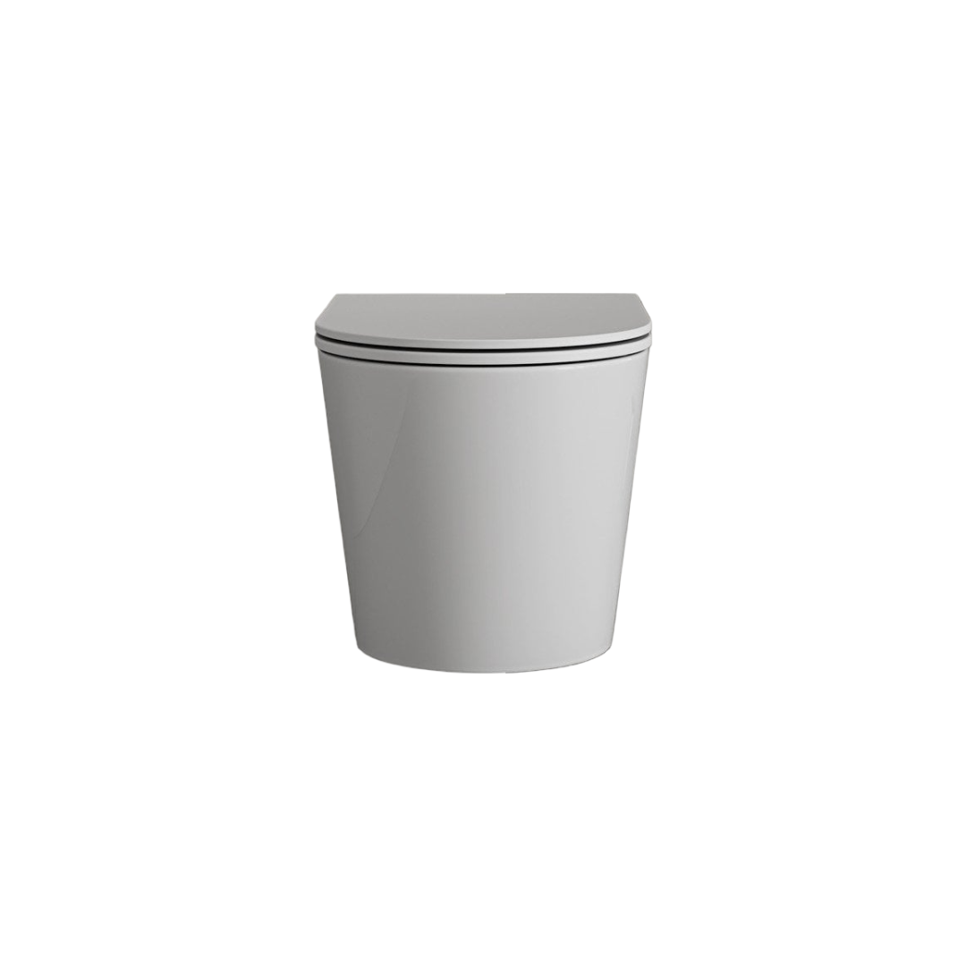 Faro Polished White Wall Hung Rimless Toilet with Concealed Frame Cistern & Gold Flush Plate | Soft Close Quick Release Seat | Silent Dual Flush Ceramic WC