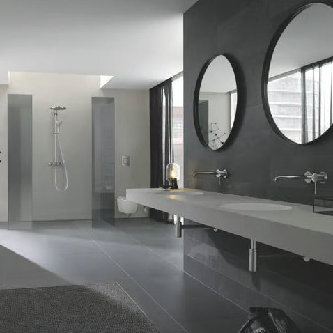 Grohe Essence New M-Size Built-in Washbasin Tap 183mm Supersteel
