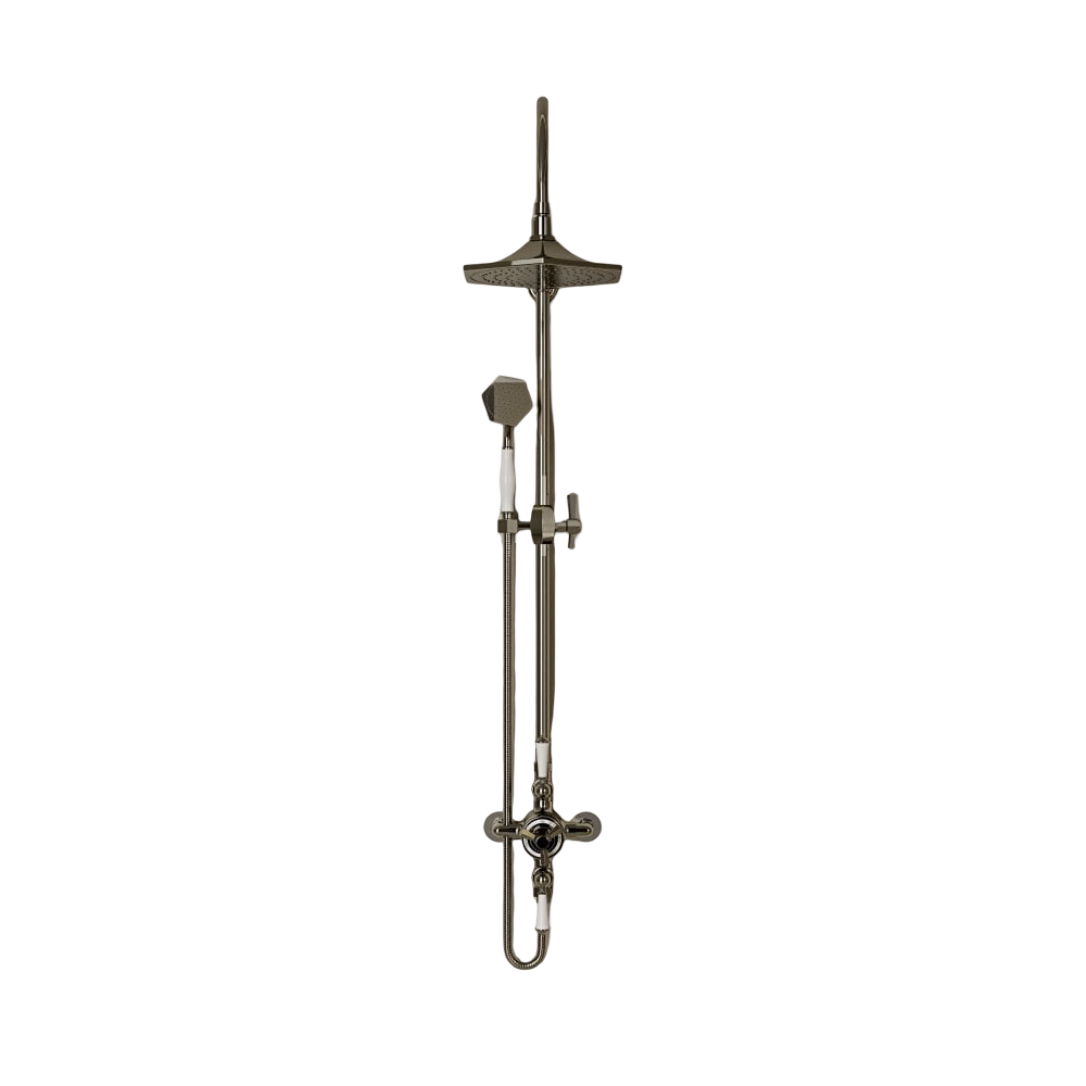 Kensington Polished Nickel 2-Way Thermostatic Exposed Shower System with Neoperl Aerator