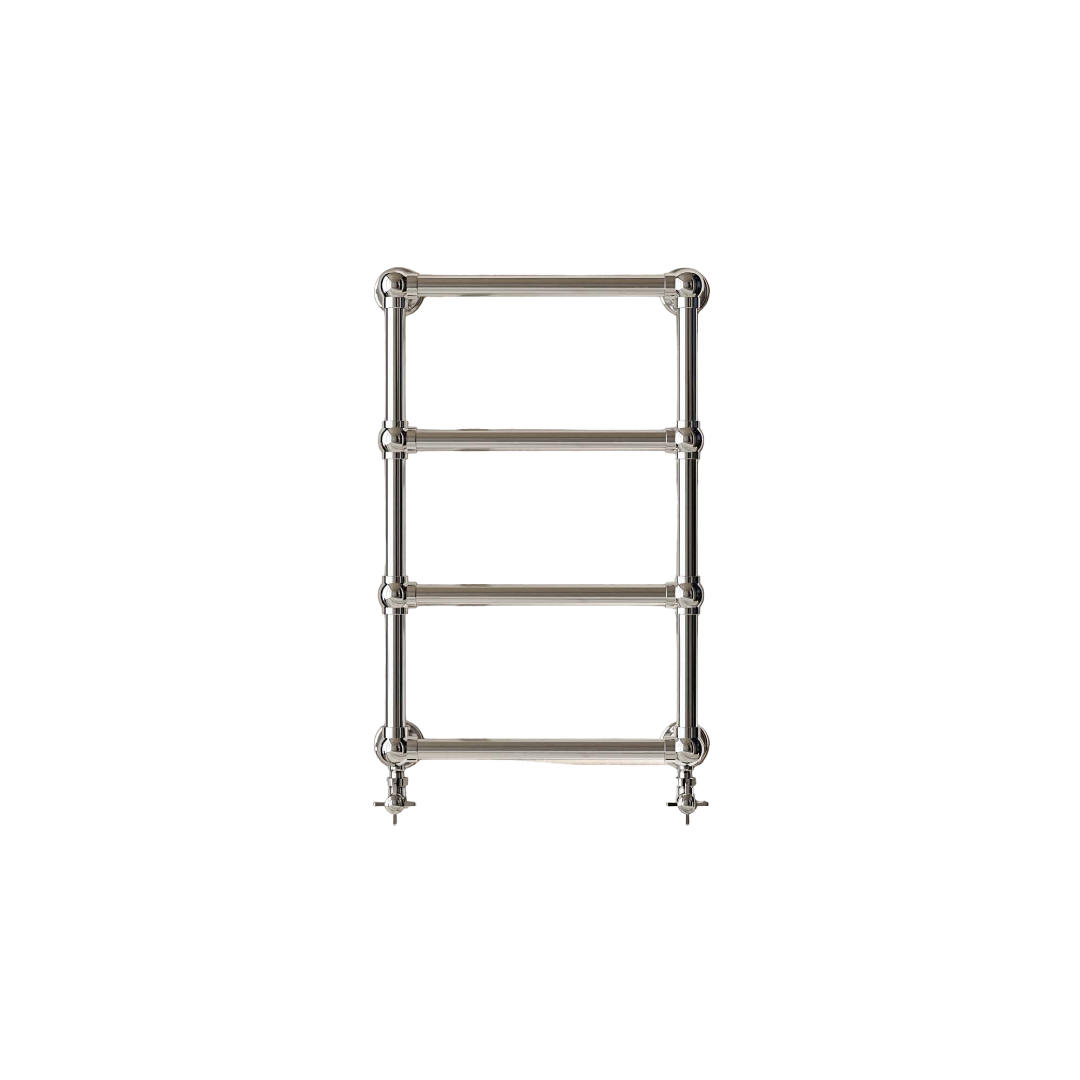 Serres Traditional Polished Chrome Towel Warmer Radiator Frame Set 748mm – Wall Mounted Heated Towel Rail